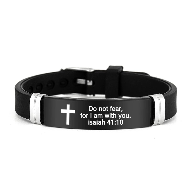 Inspirational Quote Bible Verse Cross Bracelets