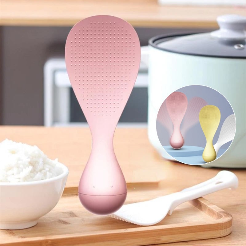 Non-Tipping Standable Rice Scoop