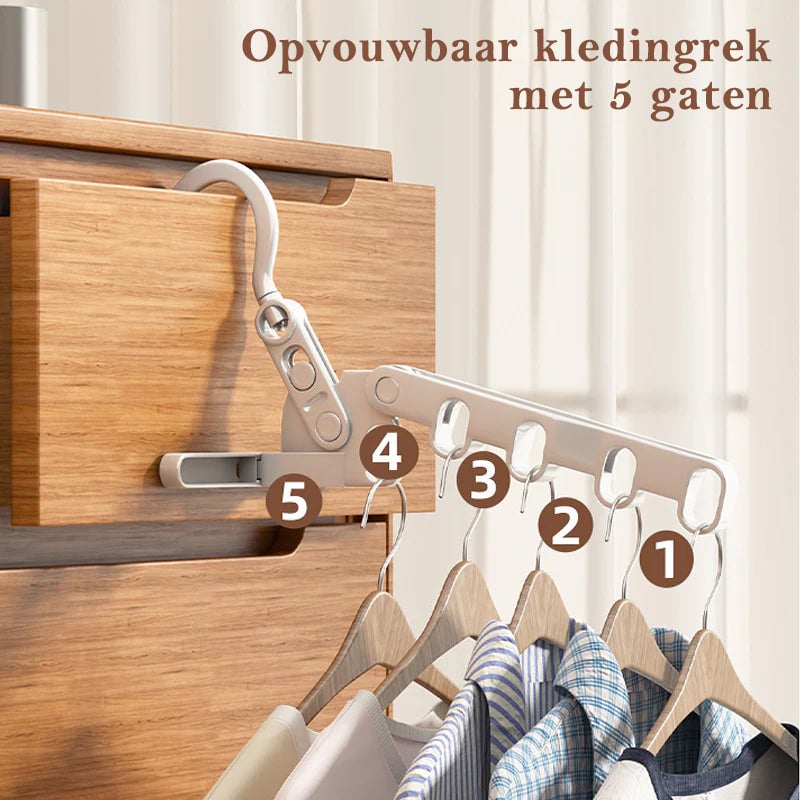 Opvouwbare reiskleerhangers