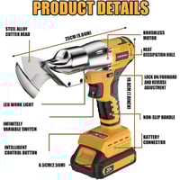 Sakerplus Cordless Sheet Brushless Metal Cutter