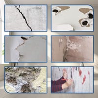 Effizientes Trockenbau-Reparaturset mit Spachtel