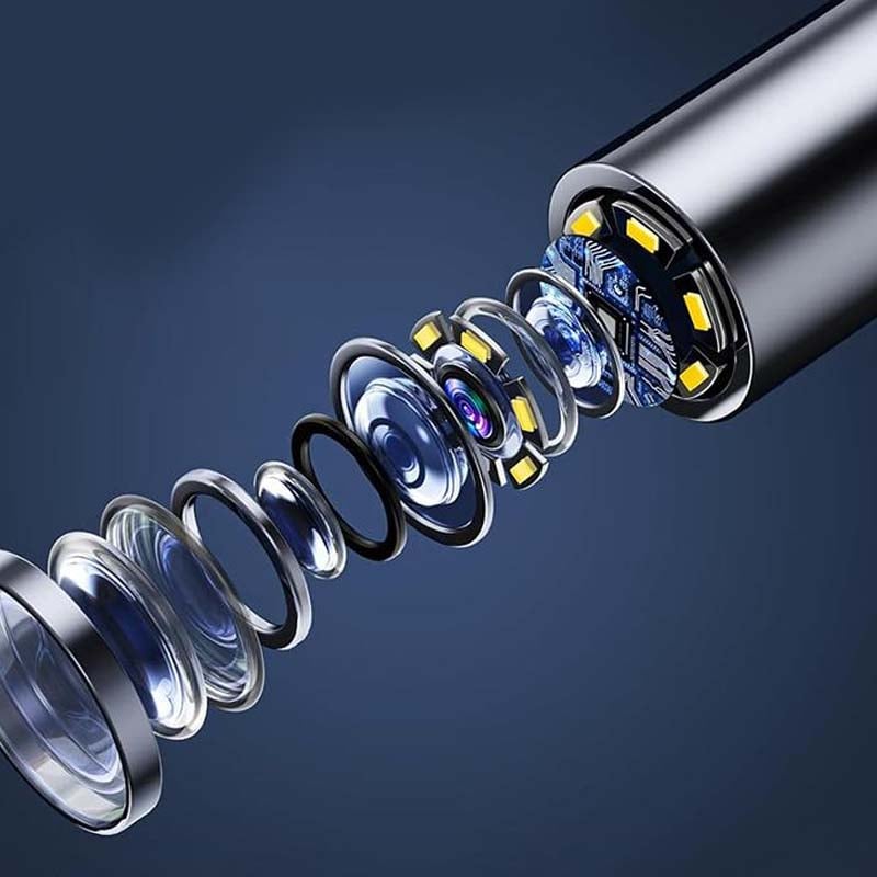 Kit d'épilation des oreilles avec caméra HD, Endoscope auriculaire avec lumières LED