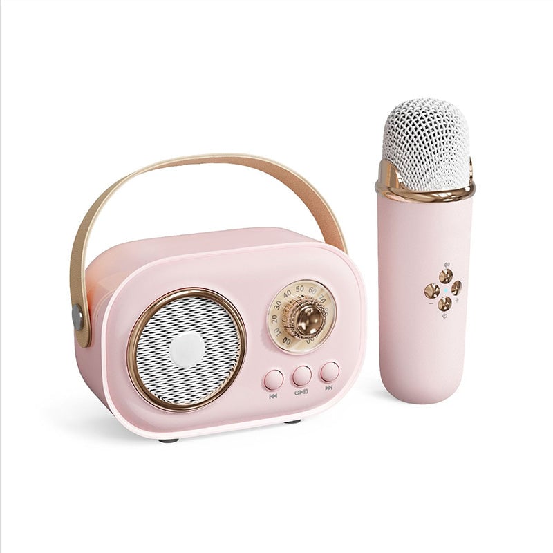 Mini Karaoke-maskin med trådløs mikrofon