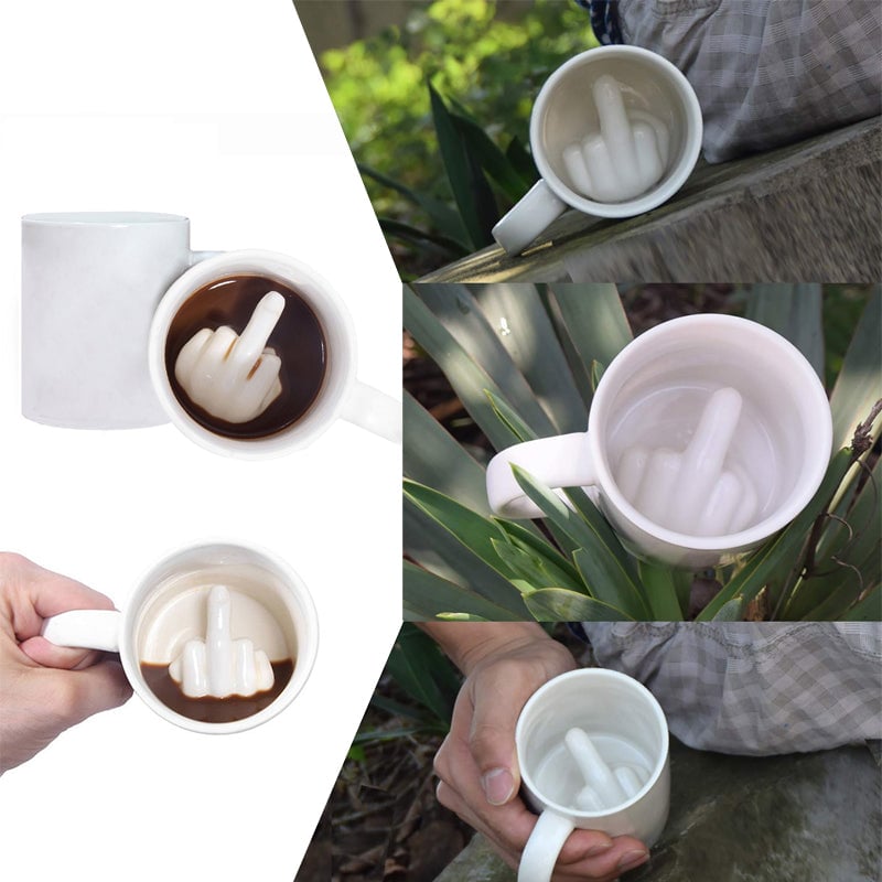 Coppetta per dito medio in ceramica personalizzata