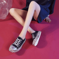 Leopard Rivet Embellished Lace-Up Sneakers