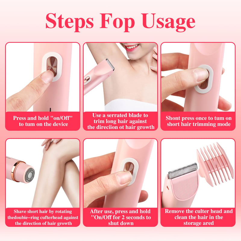 2 in 1 Women Electric Shaver