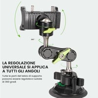 🚗Braccio universale con testa a sfera per telefono