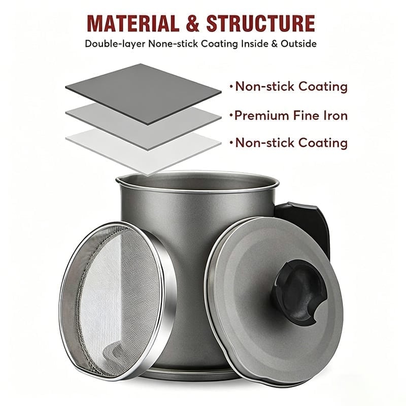 new-Stainless Steel Kitchen Oil Filter