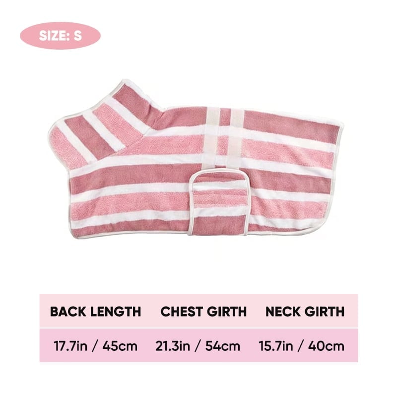Luxury Microfiber Dog Bathrobe