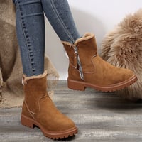 Modische Kurzschaft-Martinsstiefel mit seitlichem Reißverschluss