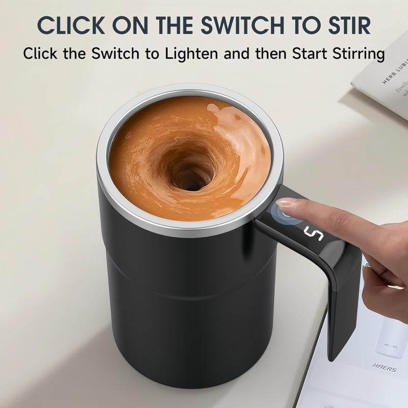 Self Stirring Coffee Mug With Lid