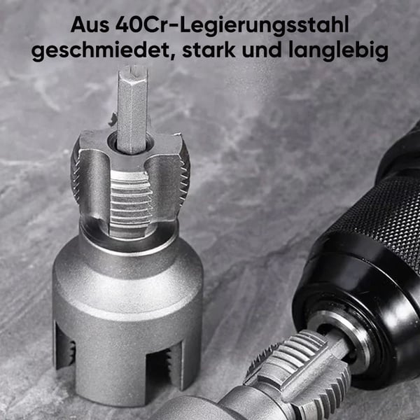 Integriertes Werkzeug für Innen- und Außengewinde