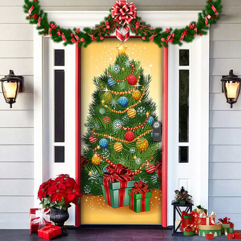 Vorweihnachtlicher Türdeckel-Ornament