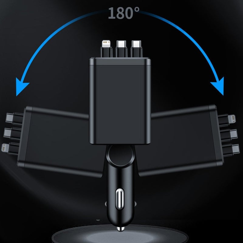 7-Port Universal Retractable Car Charger