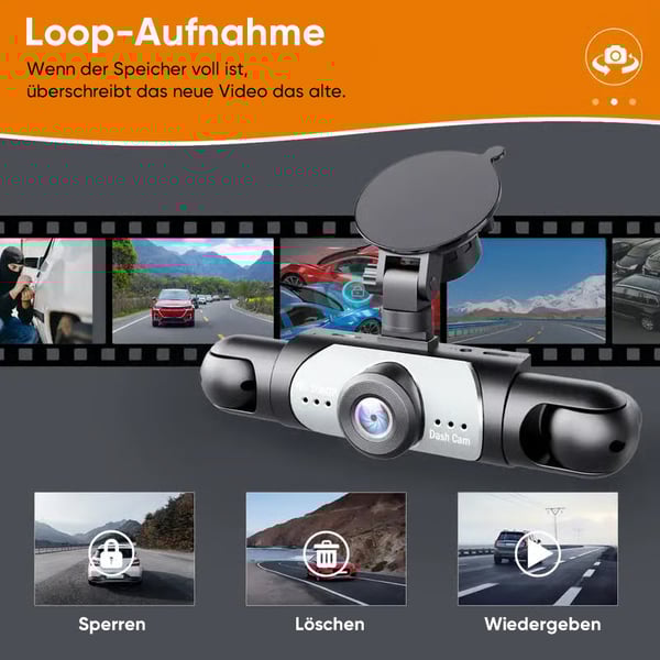 Vierfach-Aufzeichnungsgerät zur Überwachung des Fahrverhaltens