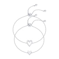 Adjustable Love Friendship Two Bracelet Pack