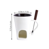 Multifunktionaler Keramik-Fondue-Becher