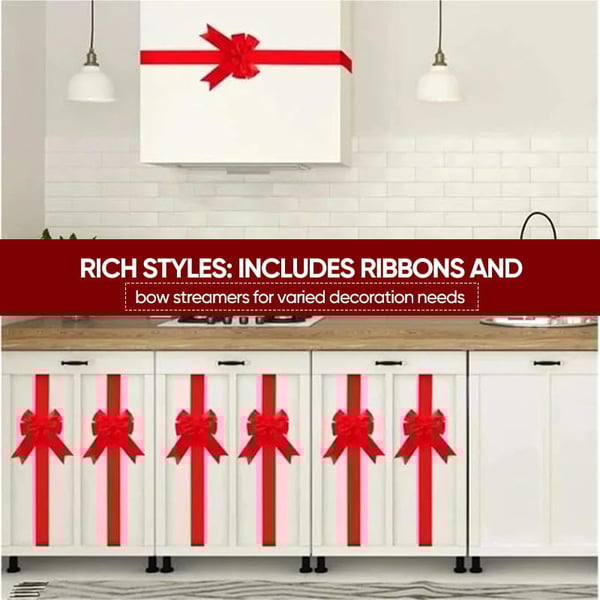 Christmas Door Bow Ribbon Decoration