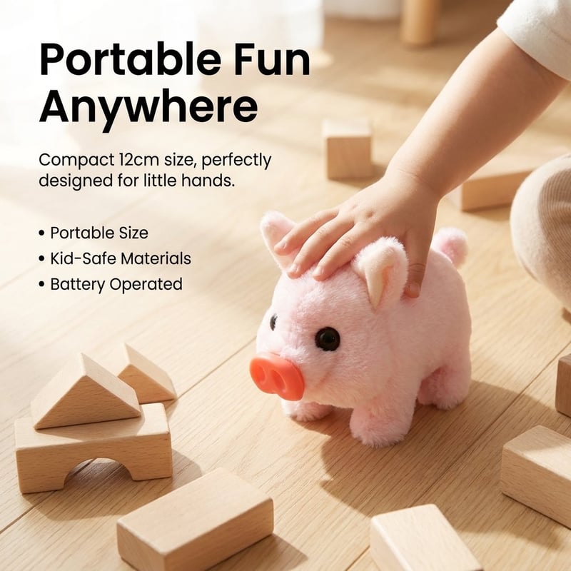 Interactive Joyful Plush Companion Pig