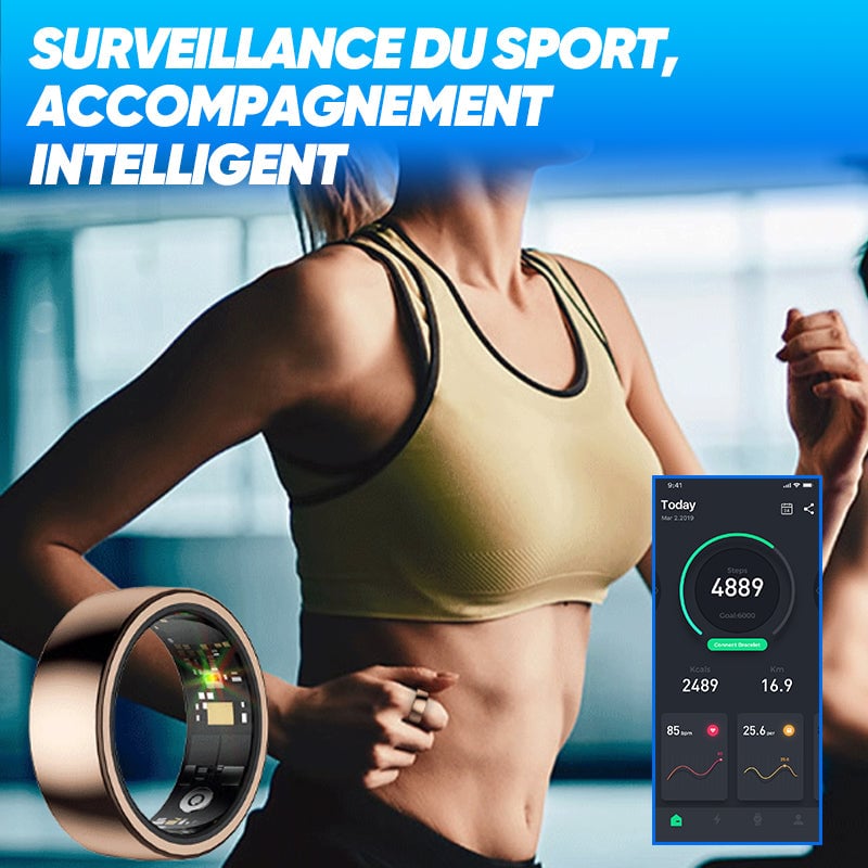 Bague intelligente Bluetooth pour la santé et de l'activité physique
