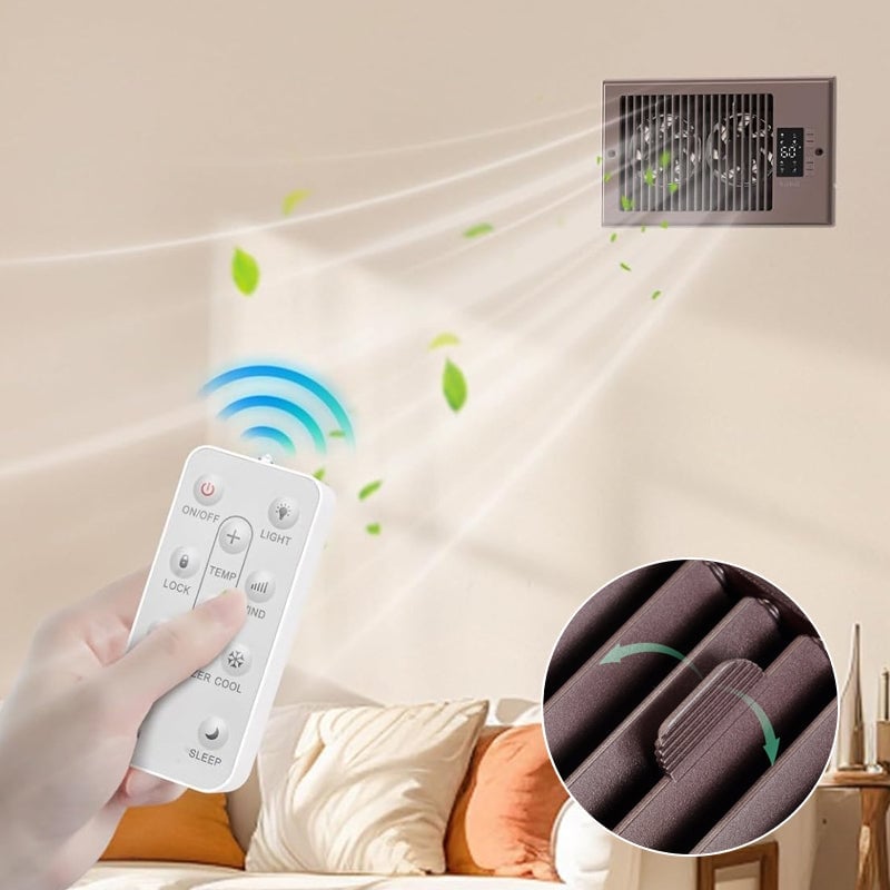 Constant temperature remote control booster fan
