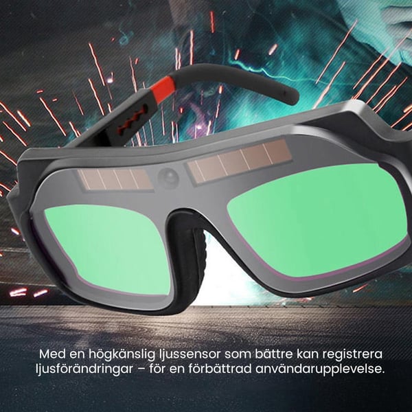 Självtonande svetsskyddsglasögon