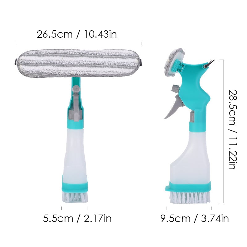 Scrape-and-Wipe Window Cleaner