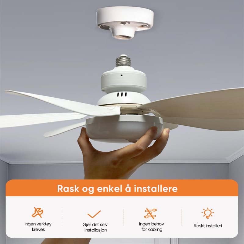 Takvifte med LED lys