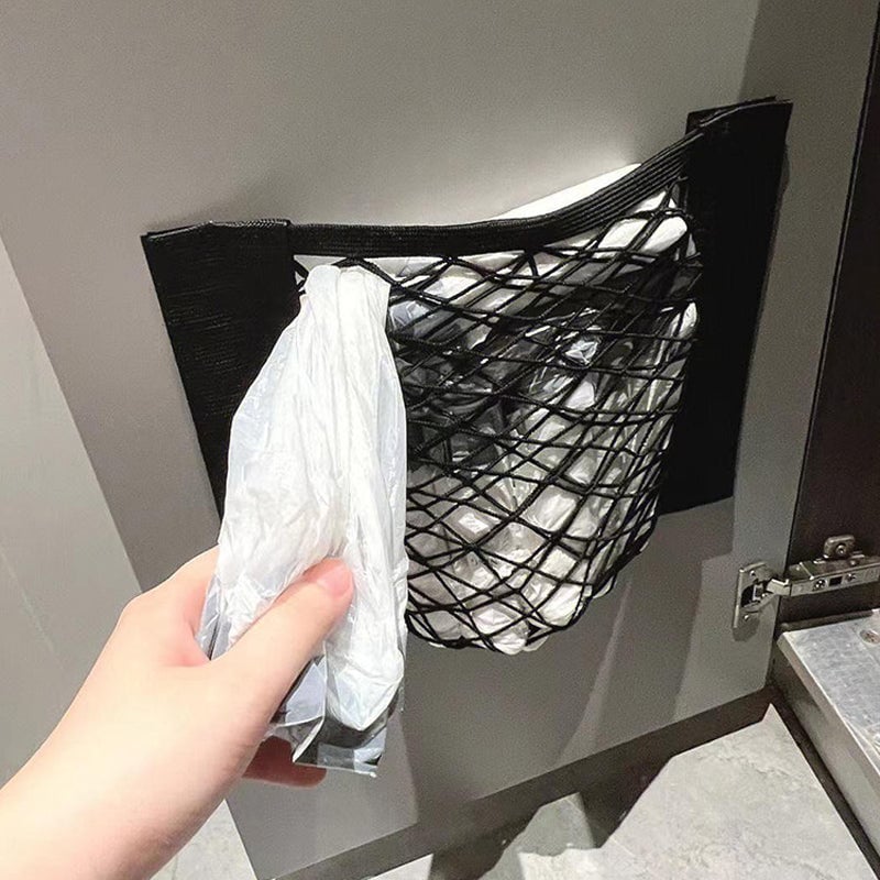 Plastpose Oppbevaringsnett (med klebende tape)