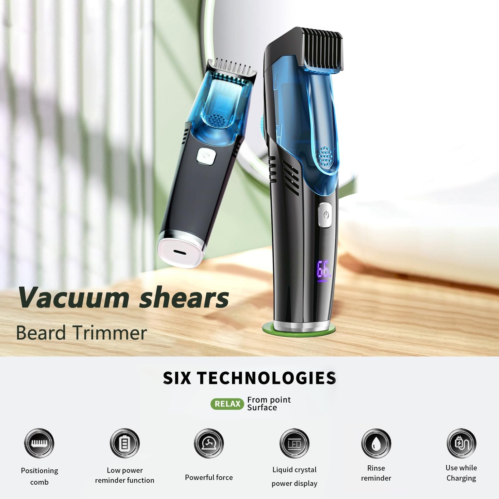 Sakerplus Beard Trimmer for Men