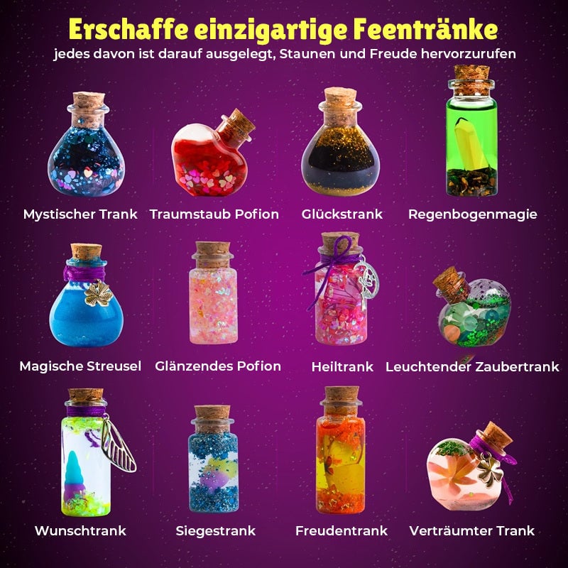 Hexen-Zaubertrank-Flaschenset