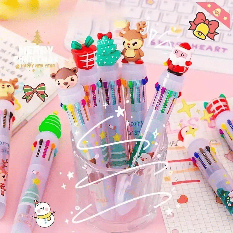 Christmas Cartoon Multi-color Creative Ballpoint Pen