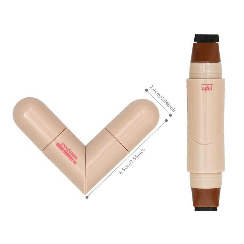 Stylo tampon eyeliner rotatif à double embout