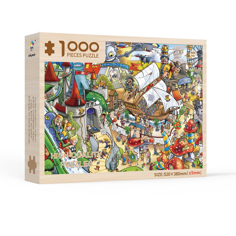 Amusement Park (wooden puzzle-Without blind box)