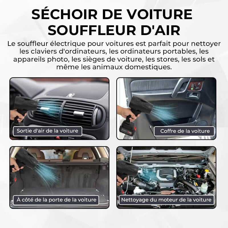Séchoir manuel puissant pour le nettoyage de la poussière de voiture