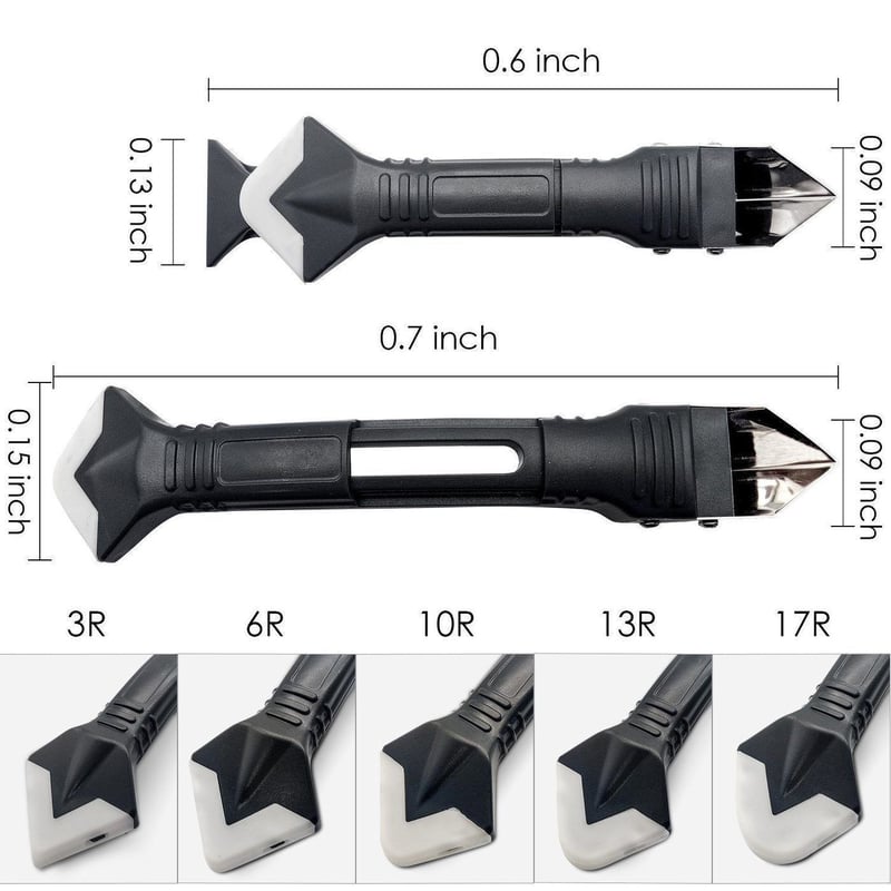 3 IN 1 SILICONE CAULKING TOOLS（STAINLESS STEELHEAD）