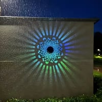 Solar-Mandala-Projektor-Wandleuchte