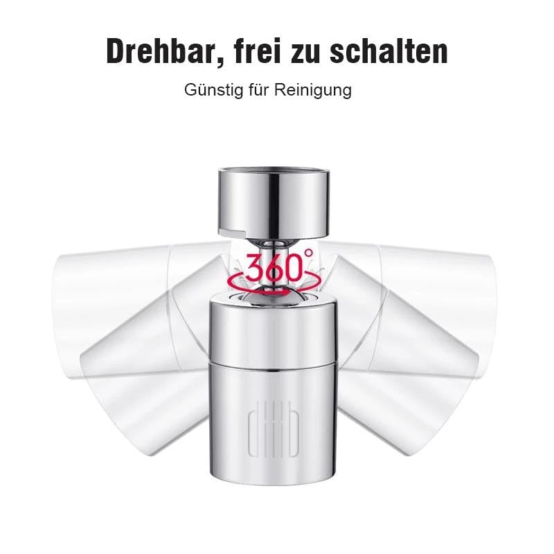 Drehbarer Doppelfunktions-Bubbler-Wasserhahnkopf