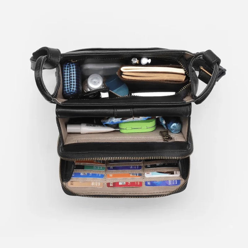 Umhängetasche aus Leder mit einzigartigem Design