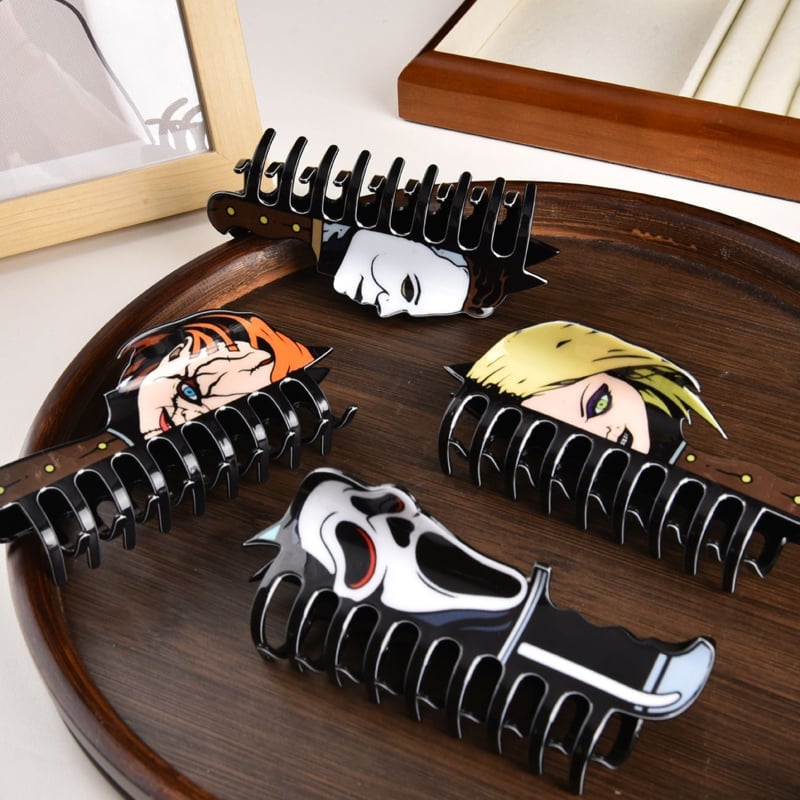 Lustige Haarklammern