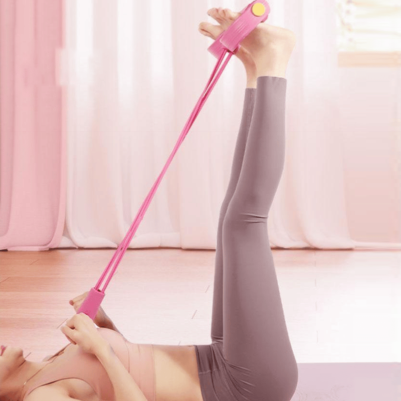 Foot Pedal Resistance Trainer Home Exercise Pull Rope