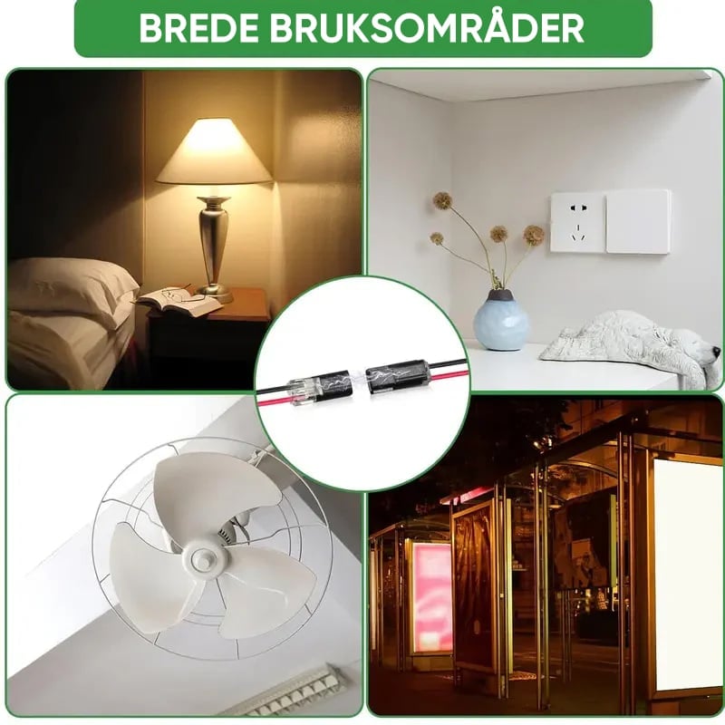 LED-Stripe Kontaktplugg med Låsespenne