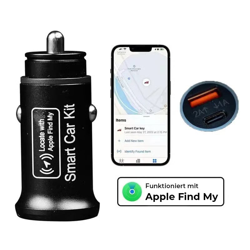 Autoladegerät mit GPS-Ortungsgerät und Tracker