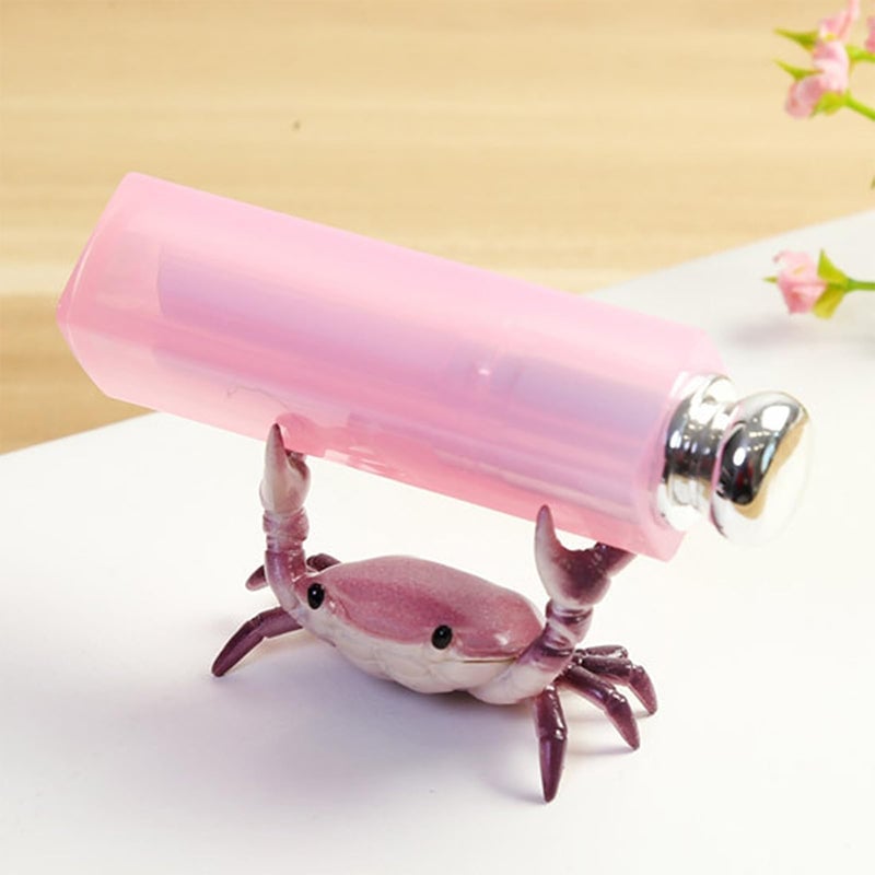 Creative weightlifting crab pen holder ornaments