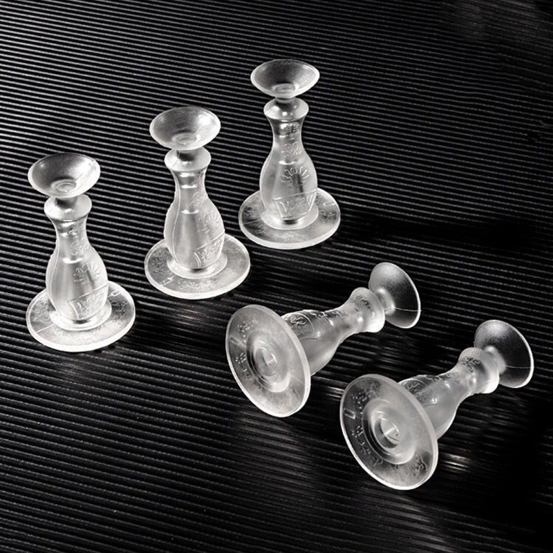 Arrêt de porte anti-collision en silicone transparent
