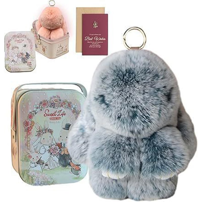 Handmade Soft Bunny PomPom Charms（Boxed Edition）