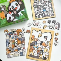 Tier-Stapelspiel Holzpuzzle Lernspielzeug Set