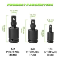 Pneumatic Wrench Universal Joint Swivel Socket Set