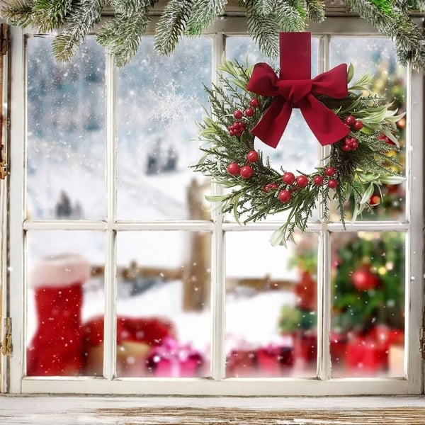 Christmas Small Wreath for Window Door