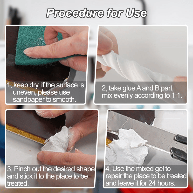 Heavy-Duty Iron Mud Adhesive for Repairs